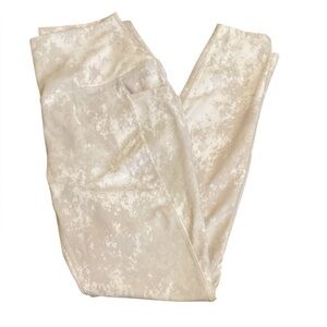 RBX Athletic Leggings White Cream Medium Pockets